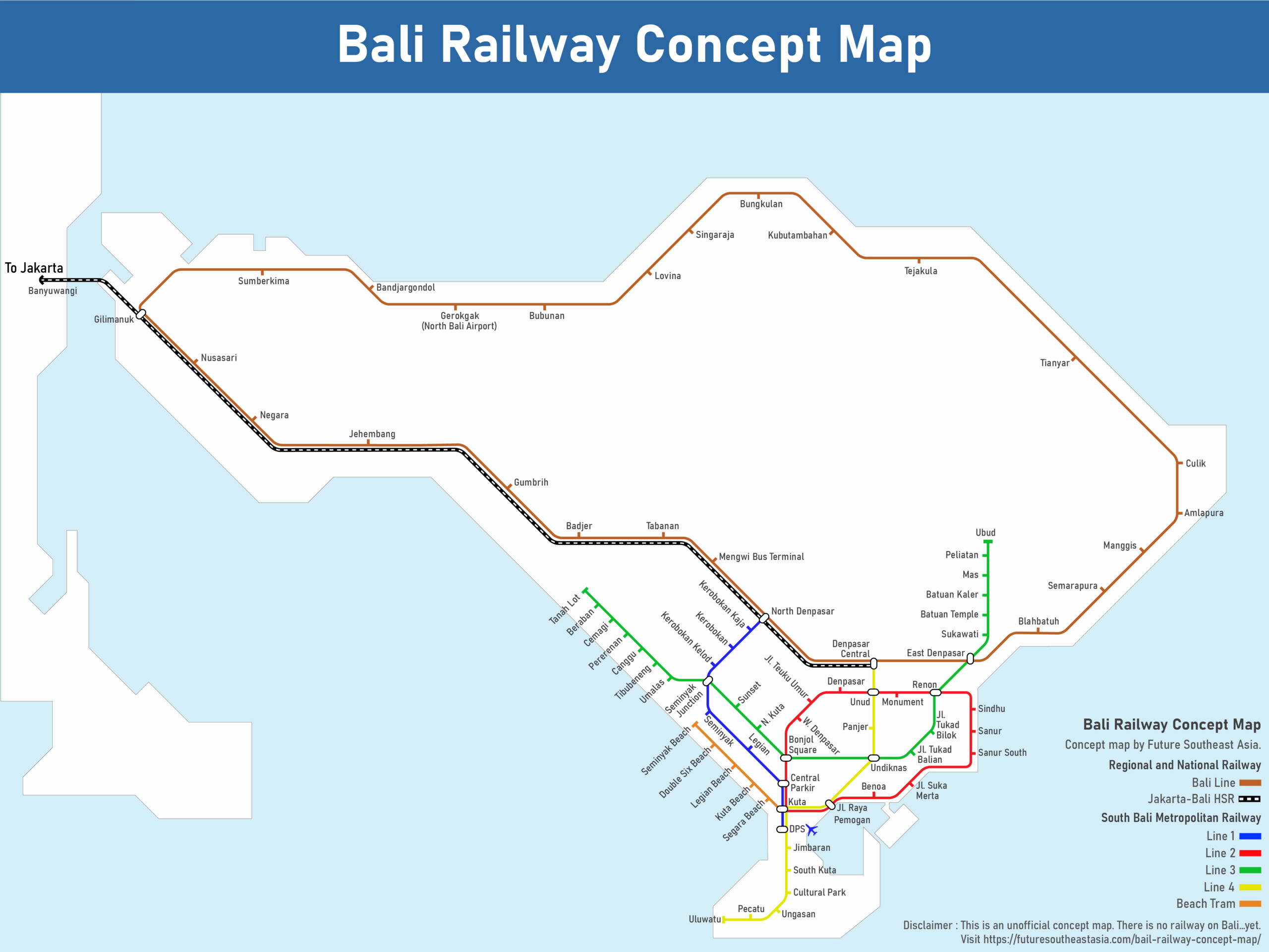Bali LRT Map