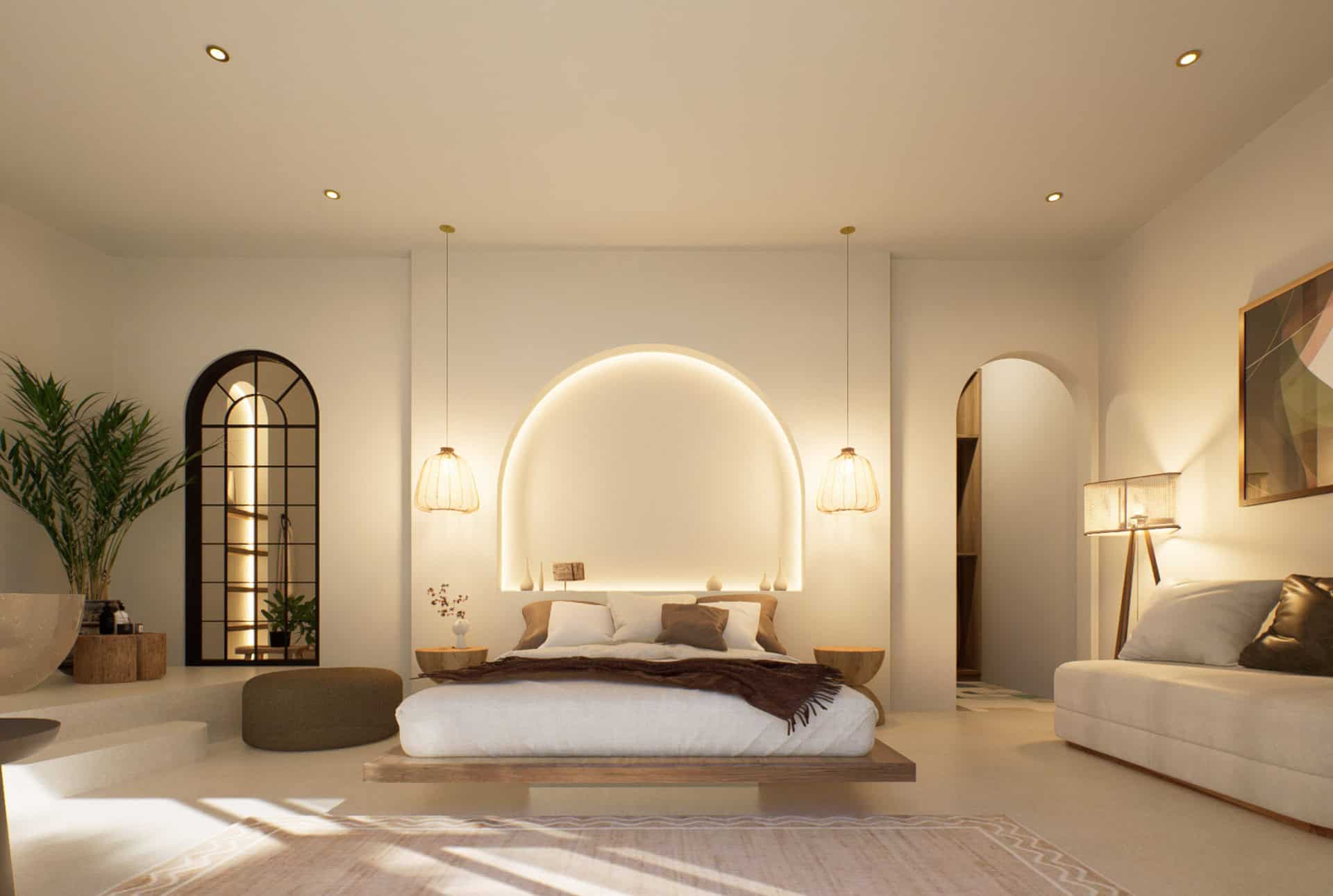 villa b bedroom 1 view a