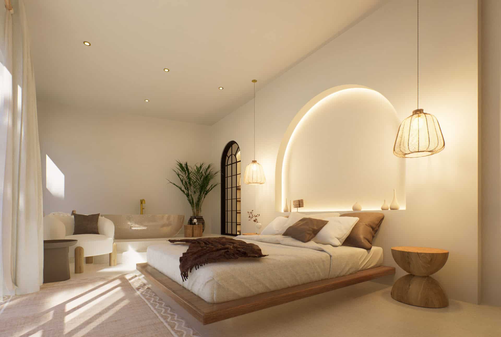 villa b bedroom 1 view c