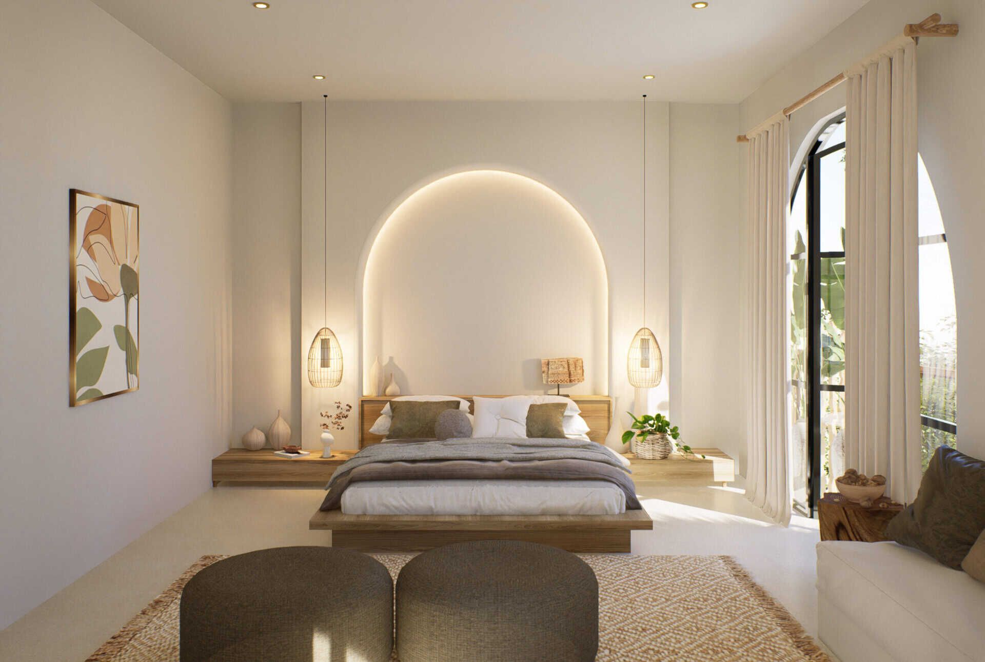 villa b bedroom 3 view a