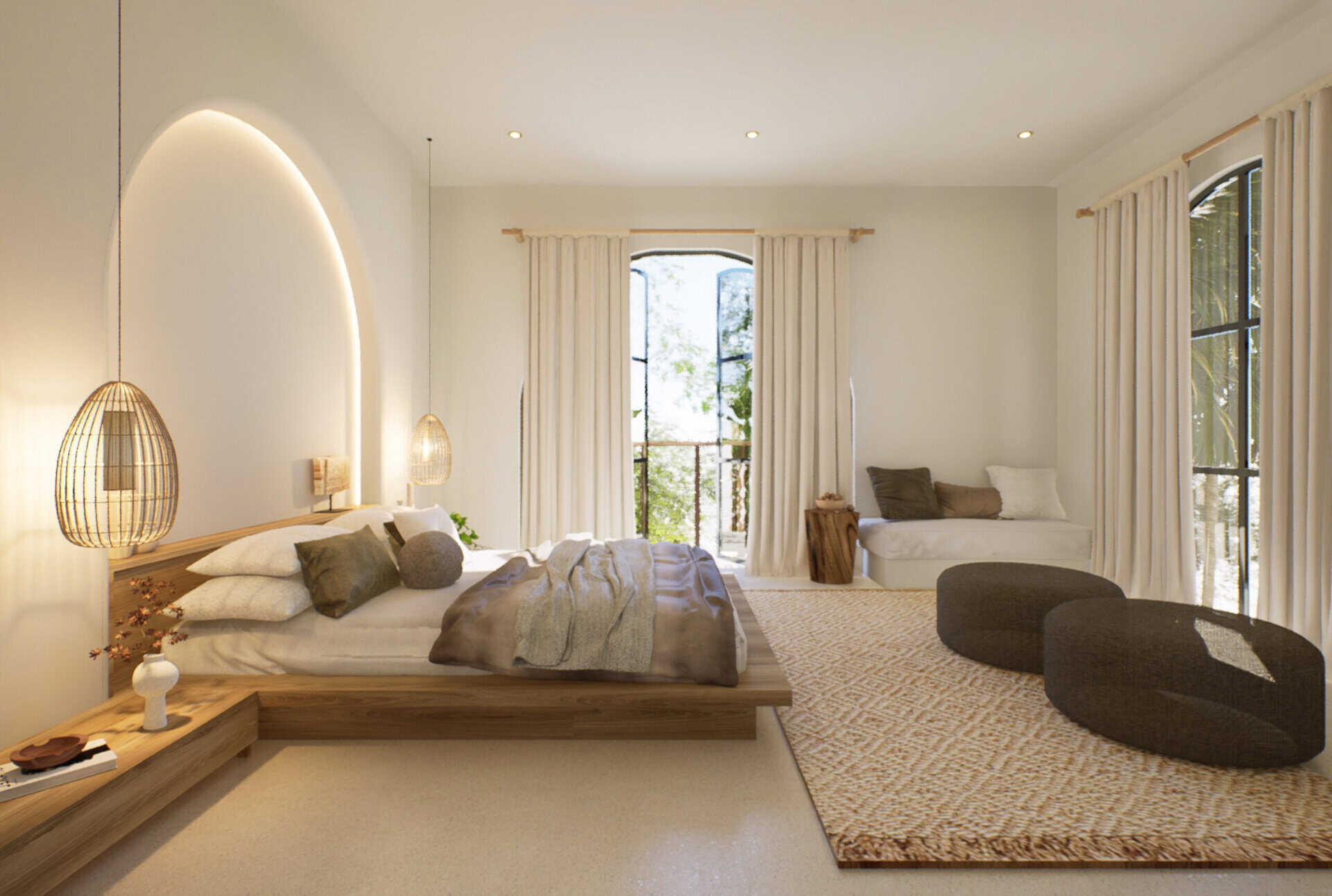 villa b bedroom 3 view b