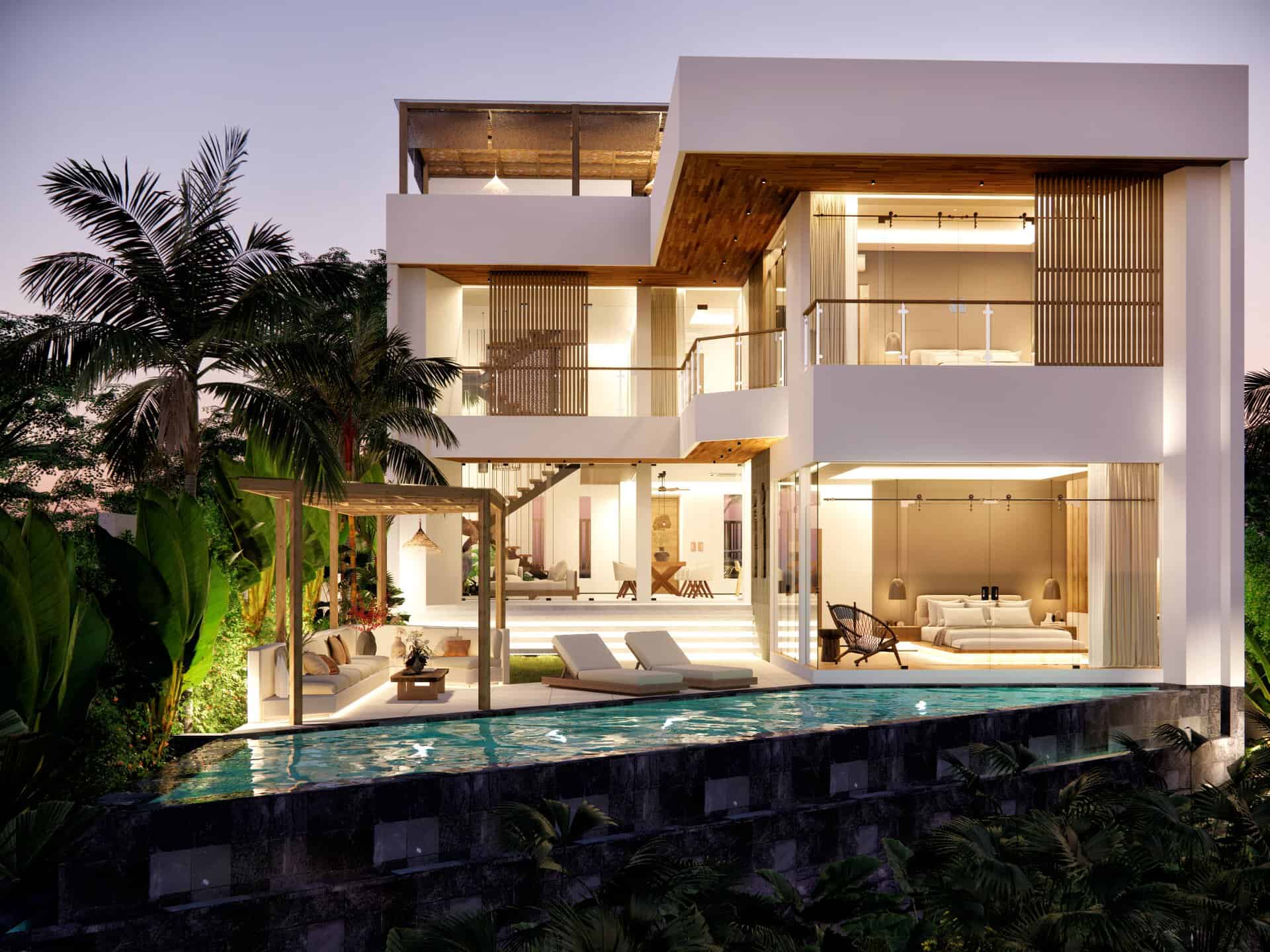 modern tropical 5 bedroom villa for sale leasehold in canggu be 1199 (5)