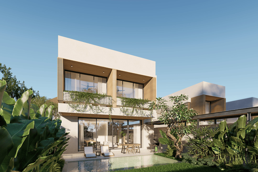 Modern villa with pool and garden